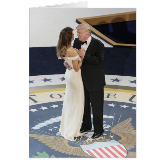 Erste Paare Donald und Melania-Trumpf-Tanzen-Ball (Vorne)