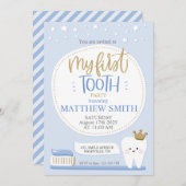 Erste Party Einladung für Jungen (Vorne/Hinten)