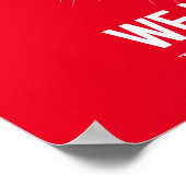 Erste Pause, Liebe Basketball, Gorilla (weiß ver.) Poster (Ecke)