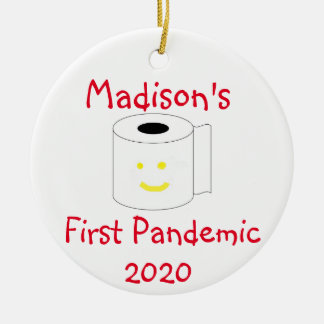 Erste personalisierte Pandemie Keramik Ornament
