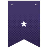 Erste Phase Niedliche dunkle Lila Groovy Lettering Wimpelkette (Zweite Fahne)