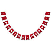 Erste Phase Niedlicher dunkler Groovy Lettering Wimpelkette (Alle)