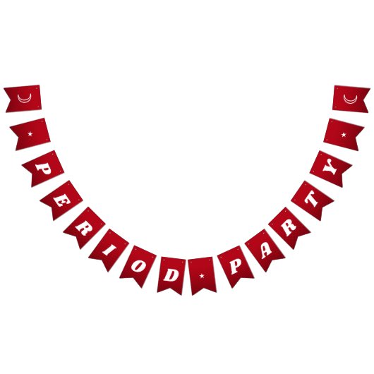 Erste Phase Niedlicher dunkler Groovy Lettering Wimpelkette (Alle)