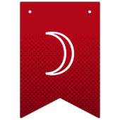 Erste Phase Niedlicher dunkler Groovy Lettering Wimpelkette (Erste Fahne)