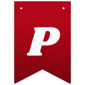 Erste Phase Niedlicher dunkler Groovy Lettering Wimpelkette (Dritte Fahne)