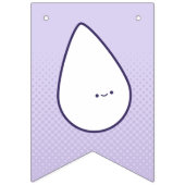 Erste Phase Pastel Lila Niedliches Tampon Pad Must Wimpelkette (Erste Fahne)