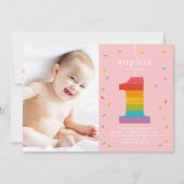 Erste Piñata Baby Einladung zum Geburtstag (Vorderseite)