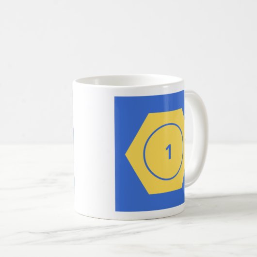 Erste Player Token-Tasse Kaffeetasse (VorderseiteRechts)
