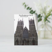 Erste Presbyterianische Kirche Postkarte (Stehend Vorderseite)