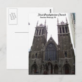 Erste Presbyterianische Kirche Postkarte (Vorne/Hinten)