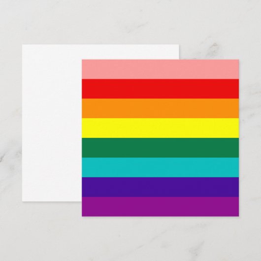 Erste Rainbow-Gay Pride-Flag (Vorne/Hinten)