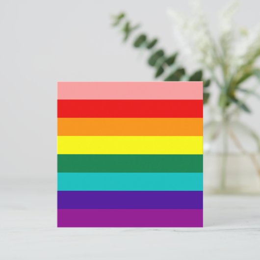 Erste Rainbow-Gay Pride-Flag (Stehend Vorderseite)