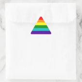 Erste Rainbow-Gay Pride-Flag Dreieckiger Aufkleber (Tasche)