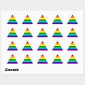 Erste Rainbow-Gay Pride-Flag Dreieckiger Aufkleber (Blatt)