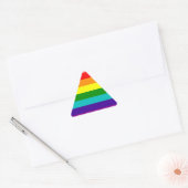 Erste Rainbow-Gay Pride-Flag Dreieckiger Aufkleber (Umschlag)