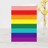 Erste Rainbow-Gay Pride-Flag Karte (Gelbe Blume)