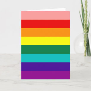 Erste Rainbow-Gay Pride-Flag Karte