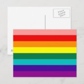 Erste Rainbow Gay Pride-Flag Postkarte (Vorne/Hinten)