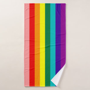 Erste Rainbow-Pride-Flagge Badehandtuch
