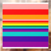 Erste Rainbow-Pride-Flagge Fensteraufkleber (Blatt 2)