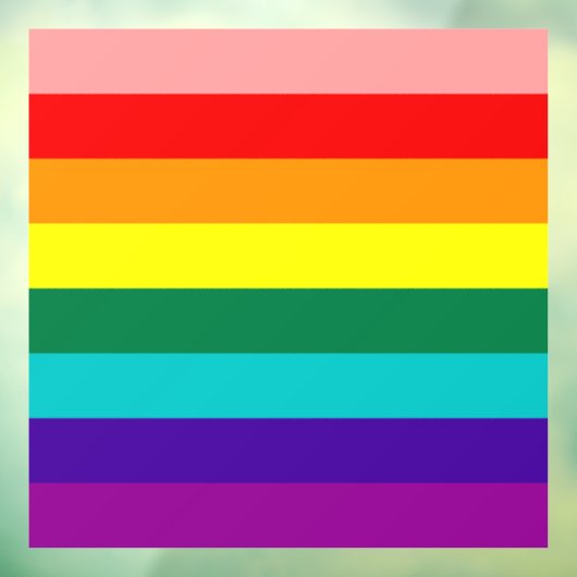 Erste Rainbow-Pride-Flagge Fensteraufkleber (Blatt 3)