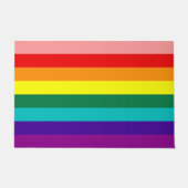 Erste Rainbow-Pride-Flagge Fußmatte (Vorderseite)