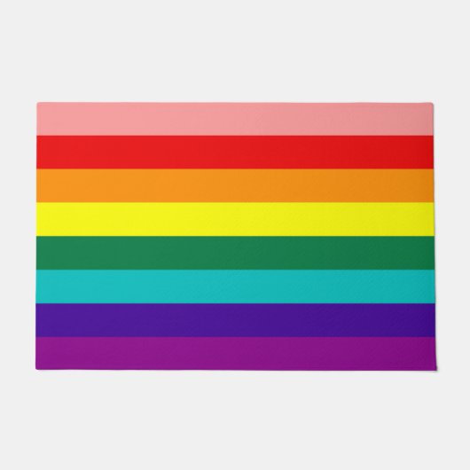 Erste Rainbow-Pride-Flagge Fußmatte (Vorderseite)