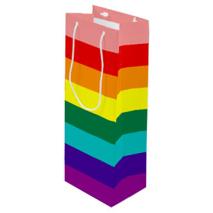Erste Rainbow-Pride-Flagge Geschenktüte Für Weinflaschen