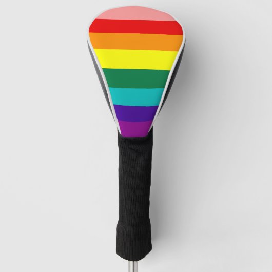 Erste Rainbow-Pride-Flagge Golf Headcover (Vorderseite)