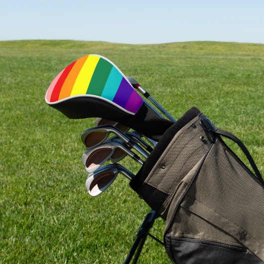 Erste Rainbow-Pride-Flagge Golf Headcover (In SItu)