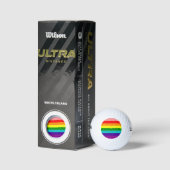 Erste Rainbow-Pride-Flagge Golfball (Verpackungen)