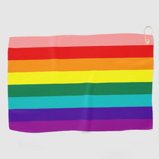 Erste Rainbow-Pride-Flagge Golfhandtuch (Horizontal)