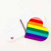Erste Rainbow-Pride-Flagge Notizblock (Innenseite)
