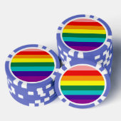 Erste Rainbow-Pride-Flagge Pokerchips (Stapel)