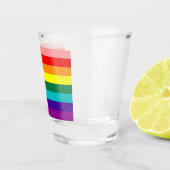 Erste Rainbow-Pride-Flagge Schnapsglas (Rechts)