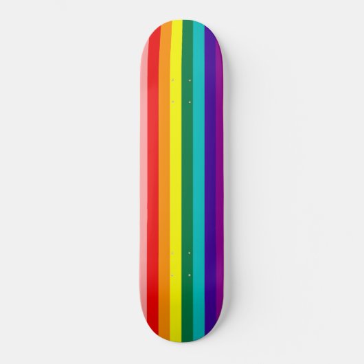 Erste Rainbow-Pride-Flagge Skateboard (Vorderseite)