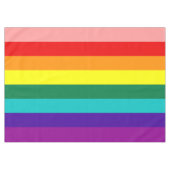 Erste Rainbow-Pride-Flagge Tischdecke (Vorderseite (Horizontal))