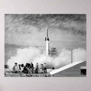 Erste Raketenstart, Cape Canaveral, "Stoßfänger 2" Poster