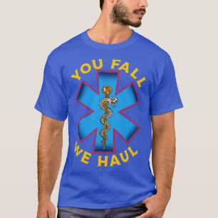 Erste Reaktion Paramedic EMS Ambulance Sie fallen T-Shirt