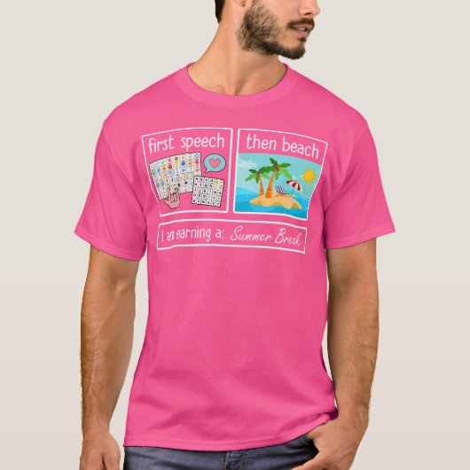 Erste Rede dann Strand Ich verdiene eine Sommerpau T-Shirt (Vorderseite)