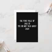 Erste Regel 2021 - Neue Jahre Karte (Vorderseite/Rückseite Beispiel)