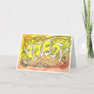 Erste Regel der Gelassenheit – LEBEN Faltkarte Dankeskarte