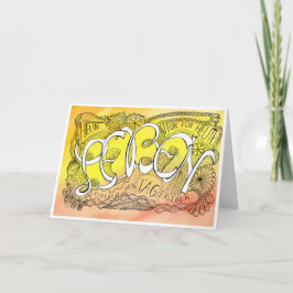 Erste Regel der Gelassenheit – LEBEN Faltkarte Dankeskarte