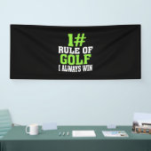 Erste Regel des Golfs Banner (Messe)