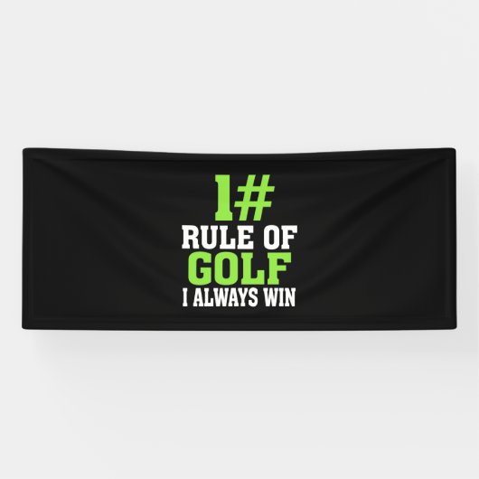 Erste Regel des Golfs Banner (Horizontal)