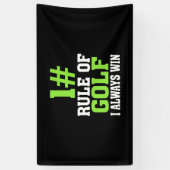Erste Regel des Golfs Banner (Vertikal)