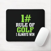 Erste Regel des Golfs Mousepad (Mit Mouse)