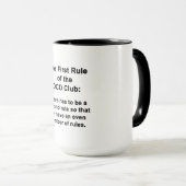Erste Regel des OCD-Clubs Tasse (VorderseiteRechts)