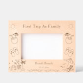 Erste Reise als Familienurlaub zu wahren Geätzte Rahmen (Vorderseite)