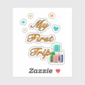 Erste Reise Aufkleber (Blatt)